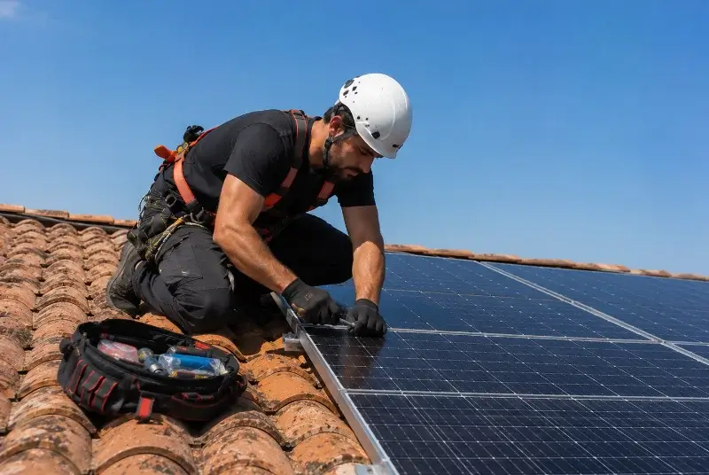 Maintenance et monitoring de panneaux solaires à la Grée-Saint-Laurent